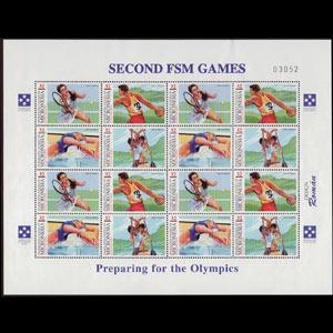 MICRONESIA 1997 - Scott# 267A Sheet-Games NH