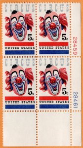 Scott 1309 Circus Clown   MNH Plate Block of 4