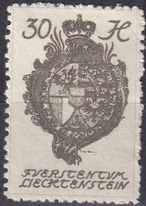 Liechtenstein #37  F-VF Unused  (SU7185)