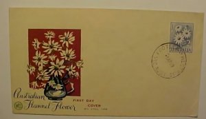 AUSTRALIA FDC FLOWER 1959 FOOTS CRAY WEST