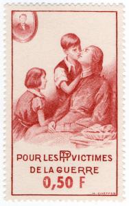 (I.B) France (Great War) Cinderella : PTT War Victims Fund 50c