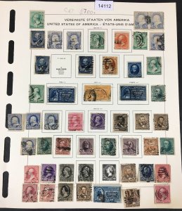 MOMEN: US STAMPS   USED COLLECTION $700+ LOT #14112