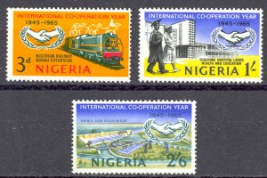 Nigeria Sc# 178-180 MNH 1965 Definitives