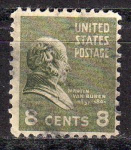 United States 813 - Used - 8c Martin Van Buren (1938) (5)