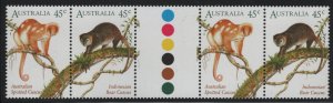 Australia 1996 MNH Sc 1490a 45c Spotted Cuscus, Bear Cuscus Joint Indonesia G...