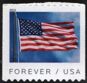 SC#5343 (55¢) Flag (BCA) Coil Single (2019) SA