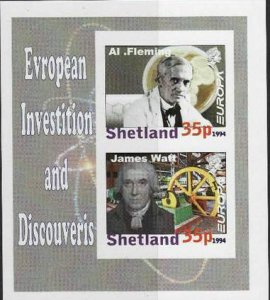 SHETLAND - 1994 - Europa - Imperf 2v Sheet -Mint Never Hinged-Private Issue