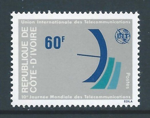 Ivory Coast #459 NH World Telecommunications Day