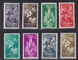 Spanish Sahara # 118-125, Flowering Plants, NH, 1/2 Cat.