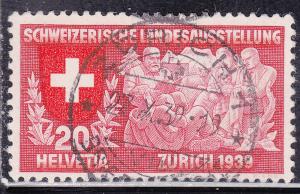 Switzerland 251 USED 1939 Swiss Family Reading