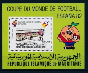 [43635] Mauritania 1980 Sports World Cup Soccer Football Spain MNH Sheet