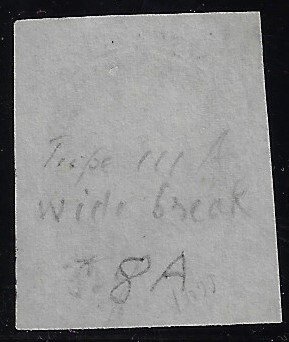 Scott #8A - $2,250.00  – XF/Superb-Used – Enormous Margins!! - 2 Certs - GEM