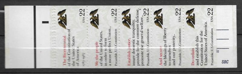 Sc. Booklet BK162  MNH Comp. Eagle plt. 1112
