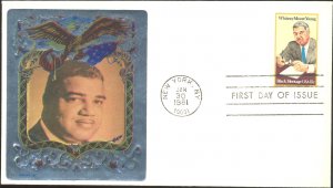 #1875 Whitney M. Young Jr. Ross Foil FDC