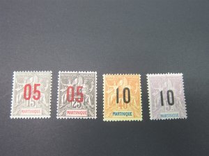 French Mauritania 1912 Sc 101-4 set MH