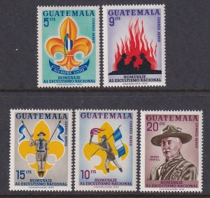 Guatemala C328-C332 Boy Scouts MNH VF