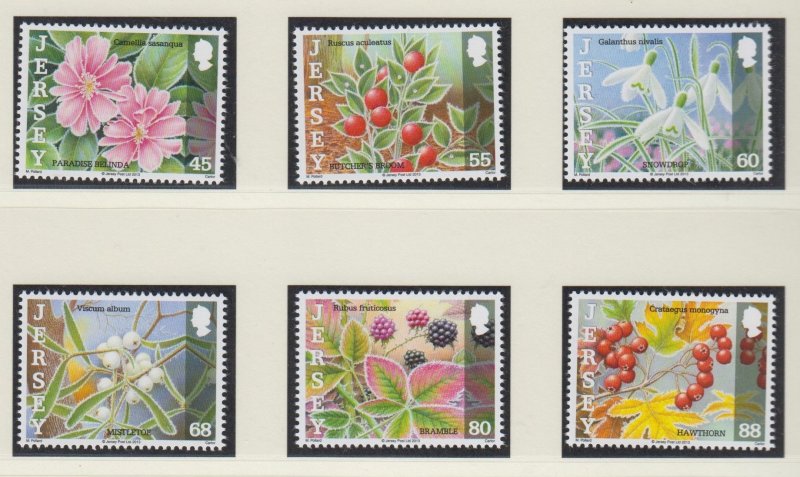 Jersey 2013, 'Frosts & Nature' , set of 6.  unmounted mint NHM