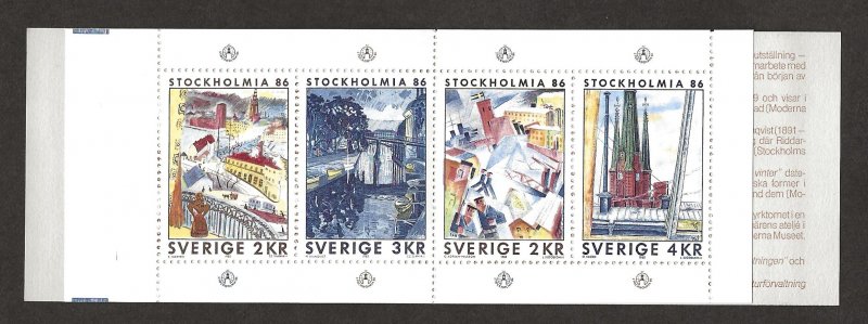 SWEDEN SC# 1543a VF MNH 1985 COMP BKLT