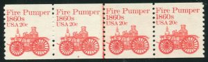 1908 Plate no. 6, F/VF OG NH, plate strip of 4