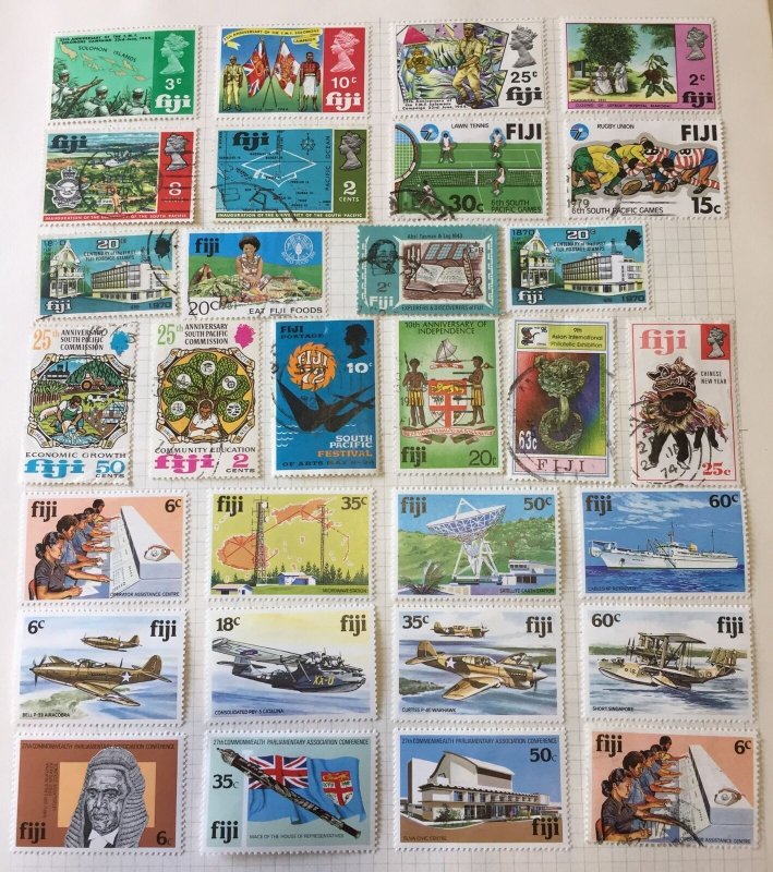 FIJI 1960/80 Red Cross Sealife Christmas Ships MH&Used Apx 260 stamps/APR448 