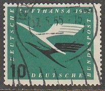 Germany C62, LUFTHANSA RE-OPENING, SINGLE, USED. VF. (1471)