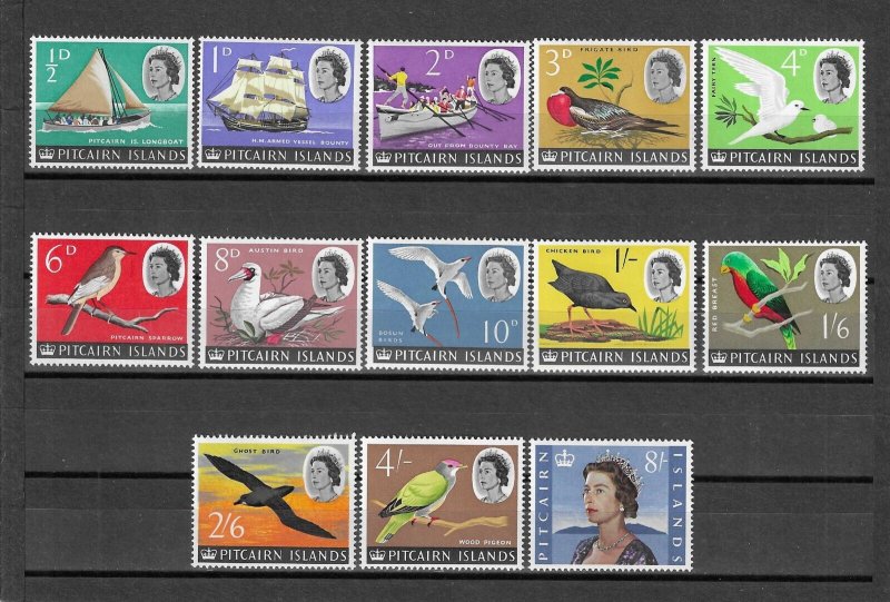 PITCAIRN ISLANDS 1964/67 SG 36/48 MNH