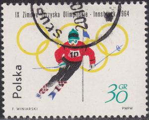 Poland 1199 Olympic Slalom Skiing 1964