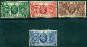 GREAT BRITAIN SG453-456, SCOTT #'s 226-229, USED SET, GREAT PRICE!