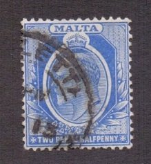 Malta #24   used 1903    2 1/2p