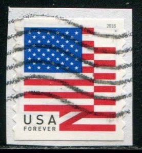 5260 US (50c) US Flag '18 SA AP coil, used on paper