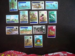 Stamps - Tuvalu - Scott# 1-15 - Mint Never Hinged Set of 15 Stamps