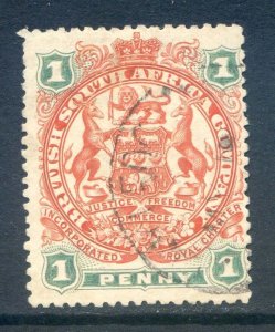 Rhodesia 1d Scarlet & Emerald SG67 Fine Used