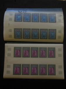 FRENCH ANDORRA : Very clean grouping of all VF MNH Cplt sets. Scott Cat