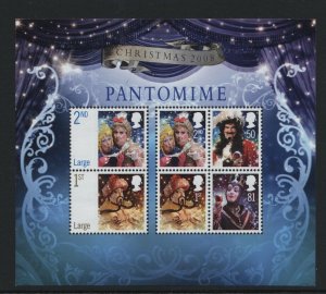 GB QEII 2008 Christmas Pantomimes Miniature Sheet SG MS2882 Fine Unmounted Mint