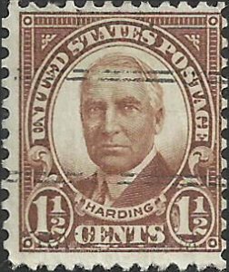 # 684 Used Brown Warren G. Harding