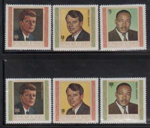 Guinea 519-21, C107-9 American Martyrs Mint NH