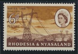 Rhodesia & Nyasaland SG 33 Sc# 173  MH see details Hydro Electric Scheme