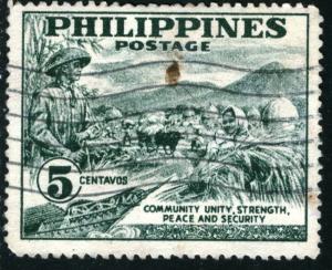 PHILIPPINES #554, USED- 1951 - PHILIP007