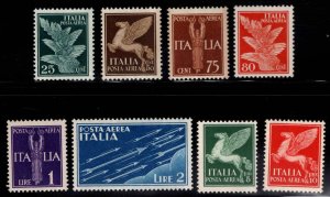 Italy Scott C12-C19 MH* airmail stamp set