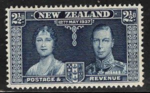 New Zealand Scott 224 MNH** 1937 Coronation stamp