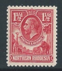 Northern Rhodesia #3 NH 1 1/2p King George V Defin.