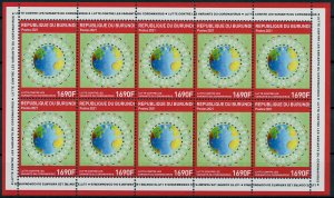 Burundi 2021 MNH Medical Stamps Fight Against Corona Variants 1690F 10v M/S I