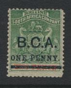 Nyasaland Protectorate (BSAC) SG 20 Mint Hinged opt BCA