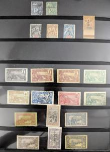 EDW1949SELL : FRENCH COLONIES Old Time Mint & Used collection. Nicely displayed.