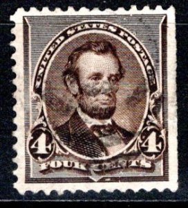 United States Scott # 222, used