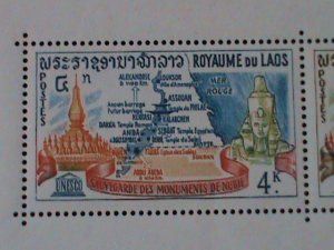 LAOS-1964 SC#91a UNESCO-TO SAVE HISTORIC MONUMENTS IN NAMBIA-MNH S/S-VERY FINE