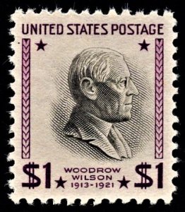 US 832 MNH VF $1 Woodrow Wilson