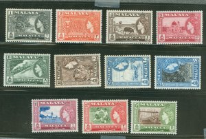 Malacca #45-55 Unused Single (Complete Set)
