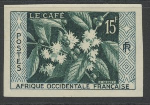 French West Africa 73 ** mint NH imperf coffee (2204 235)