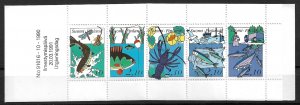 1991 Finland Sc863 complete Fishing booklet MNH